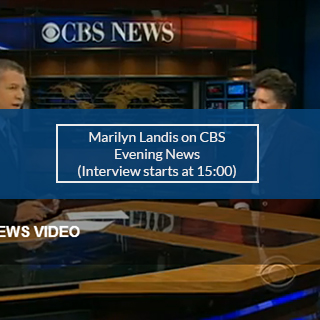 MARILYN LANDIS ON CBS EVENING NEWS with mins